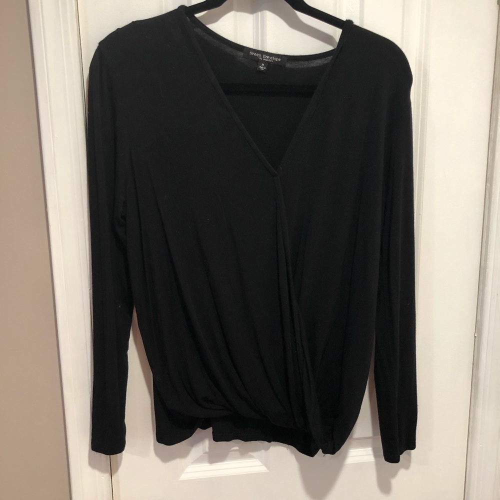 M green envelope top with banded bottom